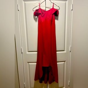 Red Adrianna Papell High Low Dress